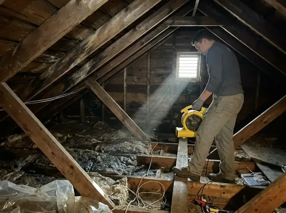 attic-water-damage-drying-proc-007 — frequently asked questions, Emergency Water Extraction & 24/7 Flood Response in Mills R…